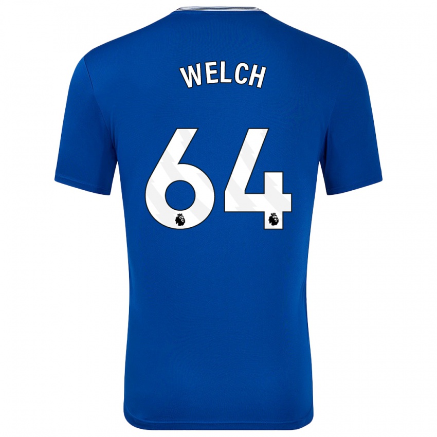 Niño Camiseta Reece Welch #64 Azul Con 1ª Equipación 2024/25 La Camisa Chile