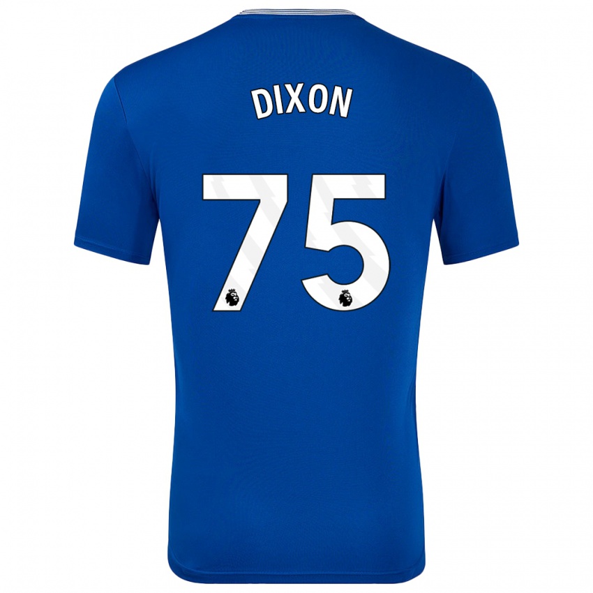 Niño Camiseta Roman Dixon #75 Azul Con 1ª Equipación 2024/25 La Camisa Chile