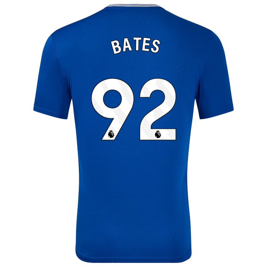 Niño Camiseta Callum Bates #92 Azul Con 1ª Equipación 2024/25 La Camisa Chile