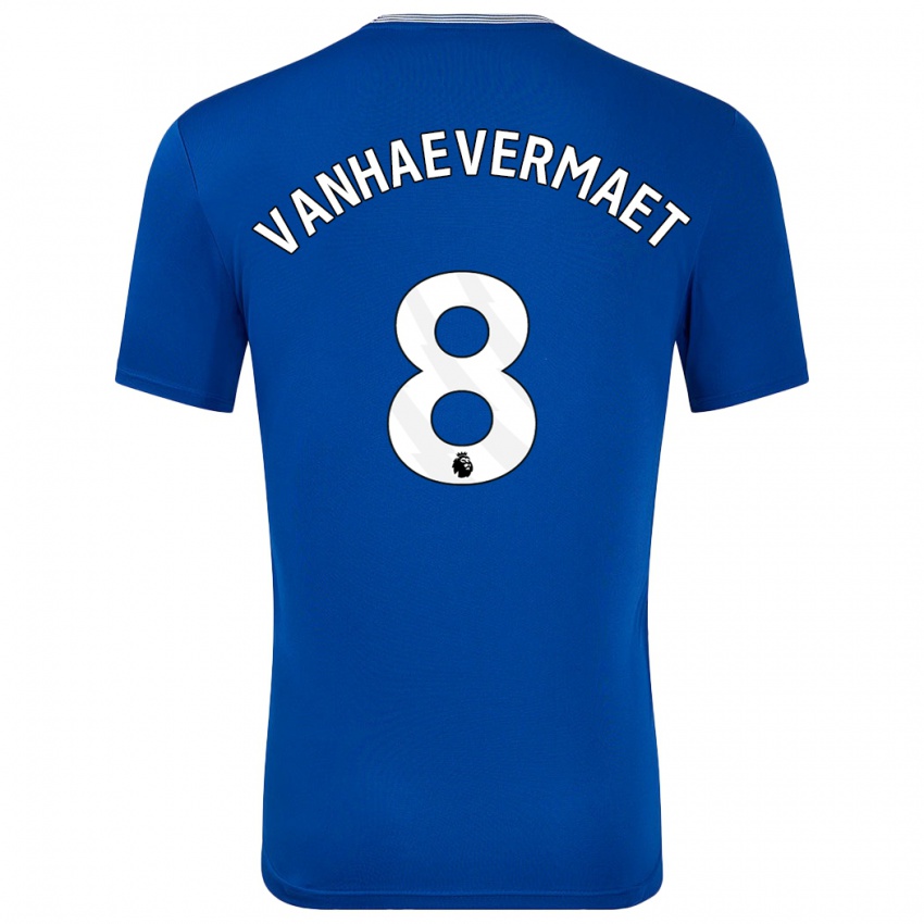 Niño Camiseta Justine Vanhaevermaet #8 Azul Con 1ª Equipación 2024/25 La Camisa Chile