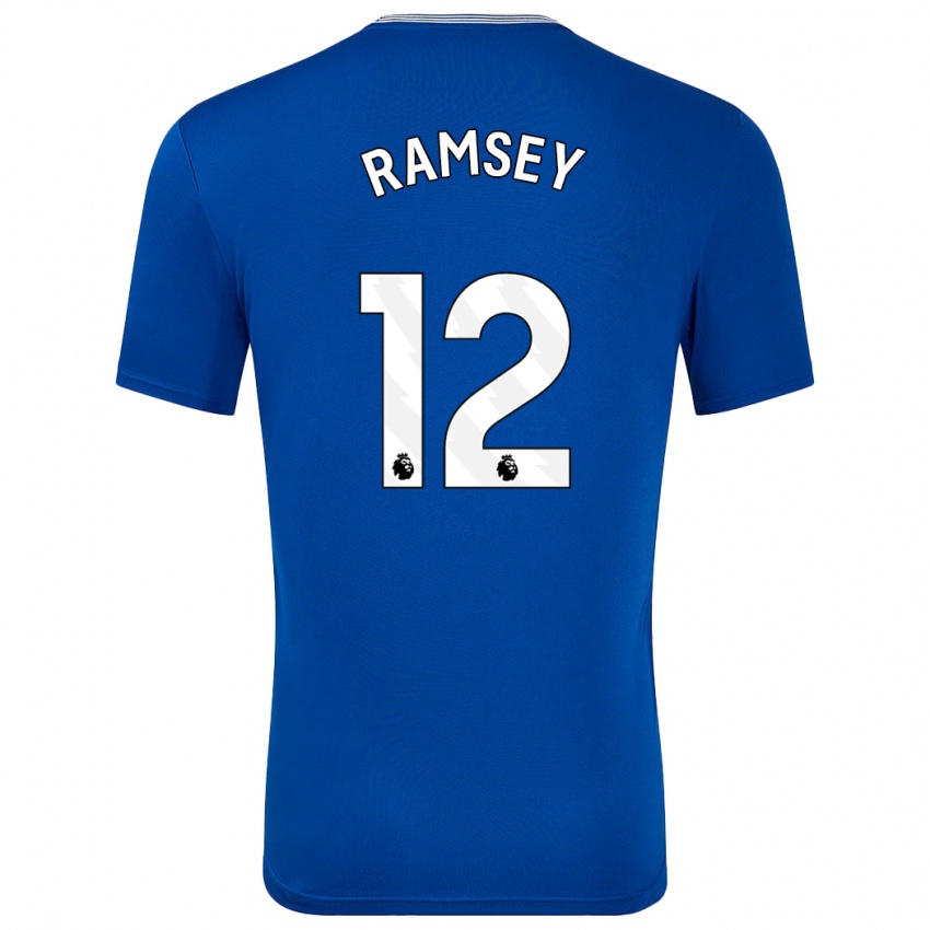 Niño Camiseta Emily Ramsey #12 Azul Con 1ª Equipación 2024/25 La Camisa Chile