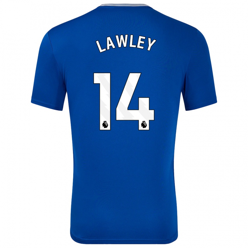 Niño Camiseta Melissa Lawley #14 Azul Con 1ª Equipación 2024/25 La Camisa Chile