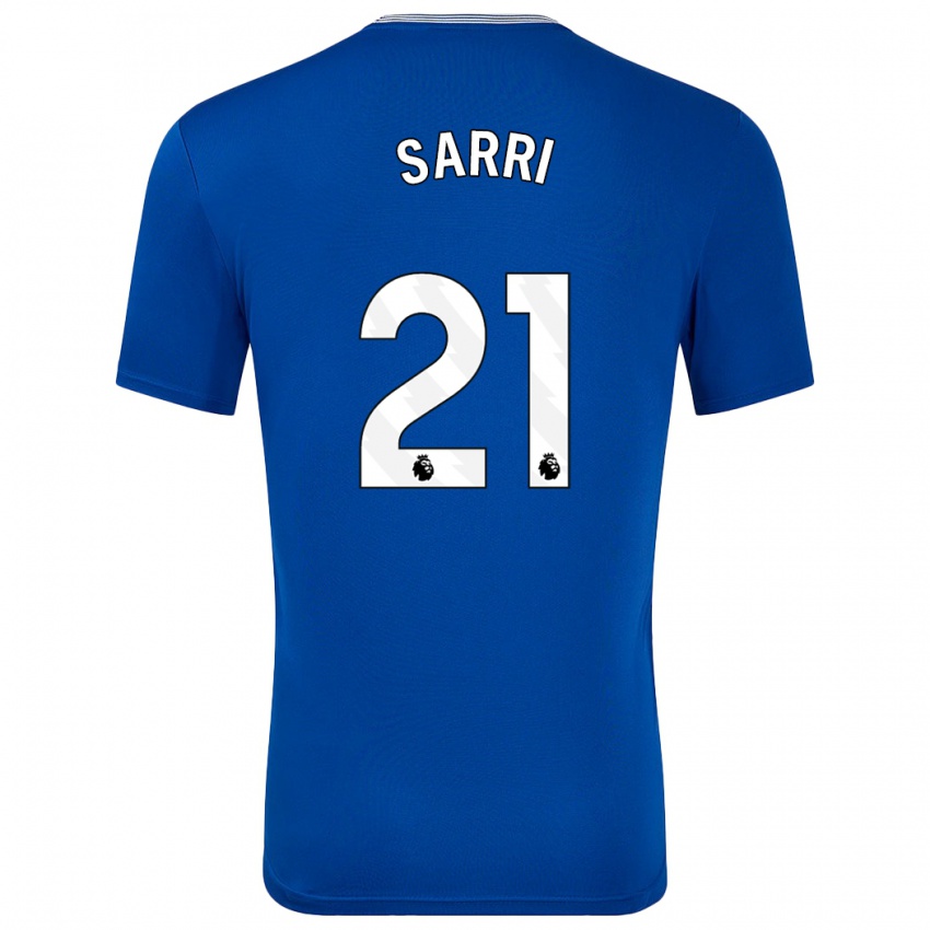 Niño Camiseta Veatriki Sarri #21 Azul Con 1ª Equipación 2024/25 La Camisa Chile