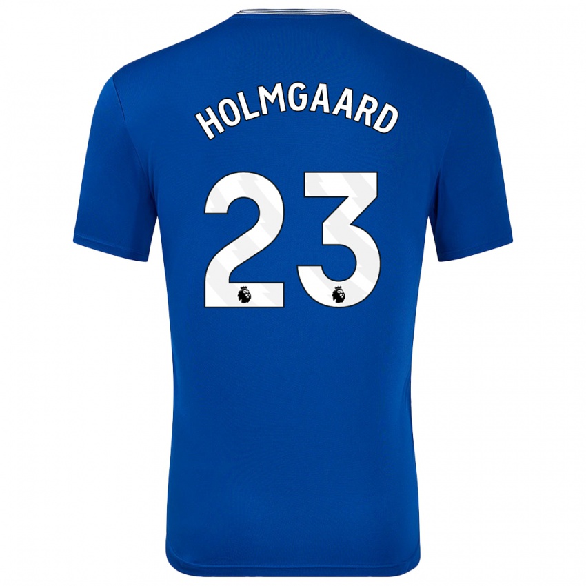 Niño Camiseta Sara Holmgaard #23 Azul Con 1ª Equipación 2024/25 La Camisa Chile