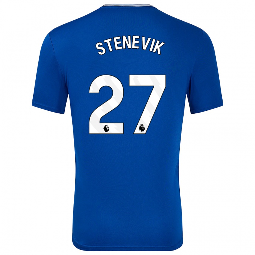 Niño Camiseta Elise Stenevik #27 Azul Con 1ª Equipación 2024/25 La Camisa Chile