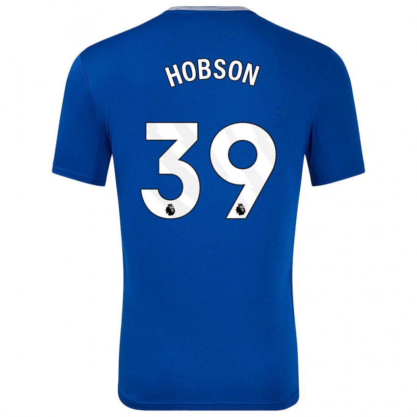 Niño Camiseta Issy Hobson #39 Azul Con 1ª Equipación 2024/25 La Camisa Chile