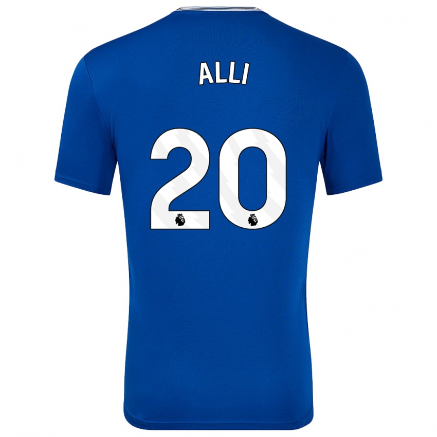 Niño Camiseta Dele Alli #20 Azul Con 1ª Equipación 2024/25 La Camisa Chile