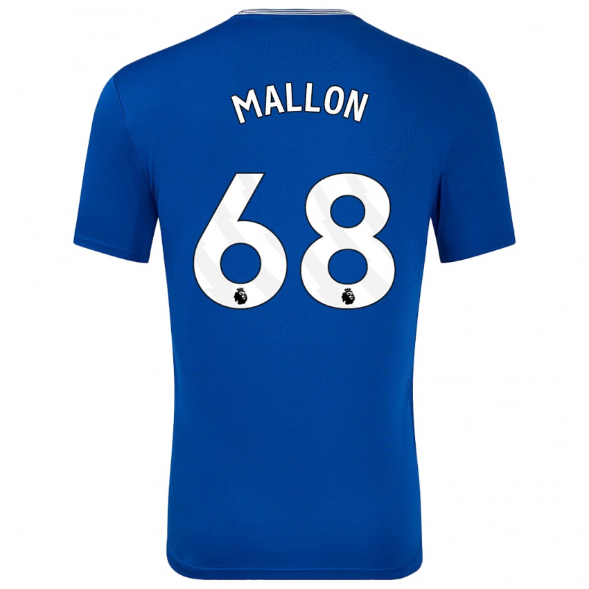 Niño Camiseta Mathew Mallon #68 Azul Con 1ª Equipación 2024/25 La Camisa Chile