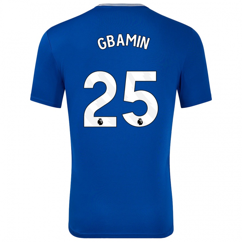 Niño Camiseta Jean-Philippe Gbamin #25 Azul Con 1ª Equipación 2024/25 La Camisa Chile