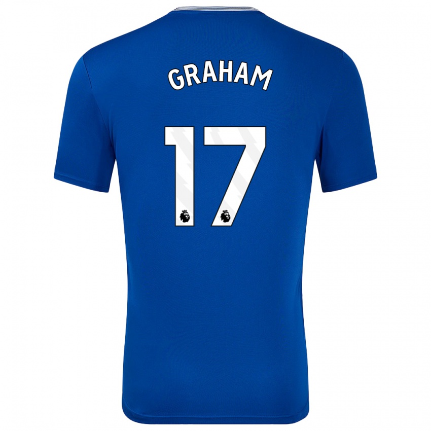 Niño Camiseta Lucy Graham #17 Azul Con 1ª Equipación 2024/25 La Camisa Chile