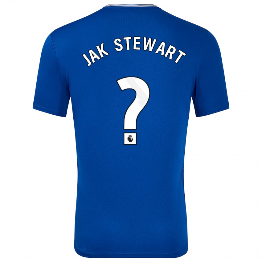 Niño Camiseta Jak Stewart #0 Azul Con 1ª Equipación 2024/25 La Camisa Chile