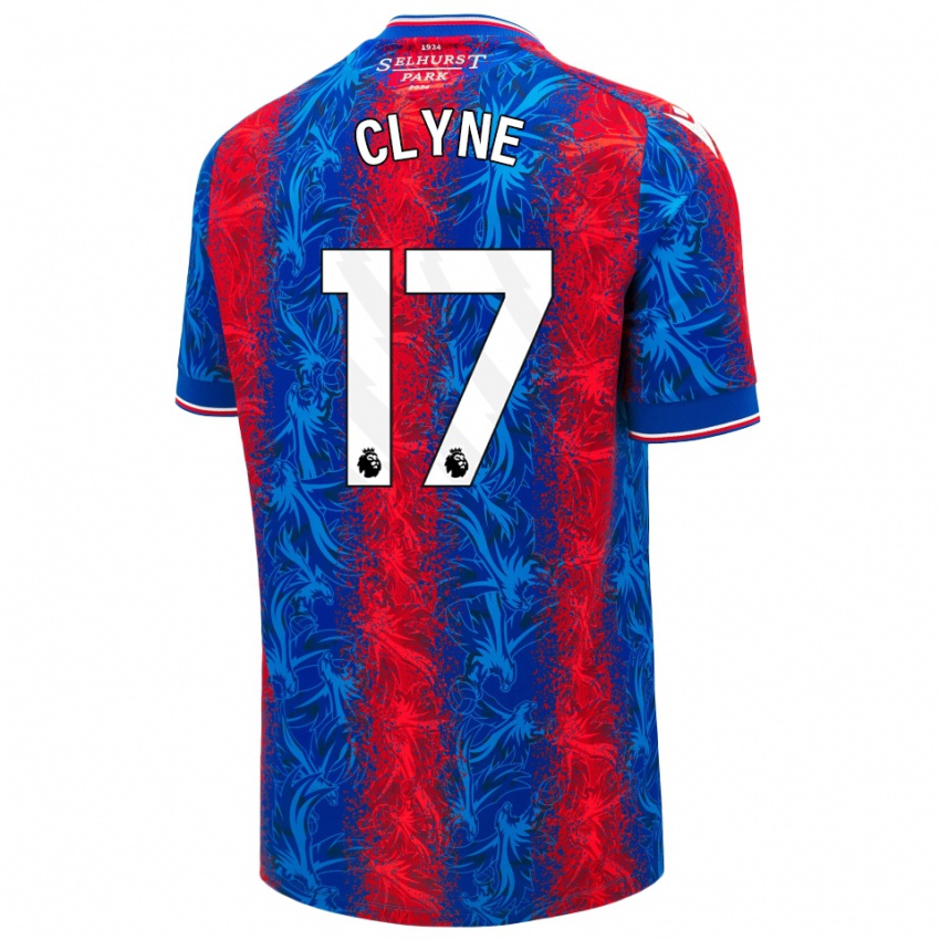 Niño Camiseta Nathaniel Clyne #17 Rayas Rojas Y Azules 1ª Equipación 2024/25 La Camisa Chile