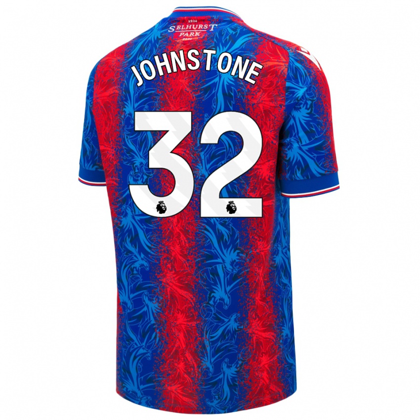 Niño Camiseta Sam Johnstone #32 Rayas Rojas Y Azules 1ª Equipación 2024/25 La Camisa Chile