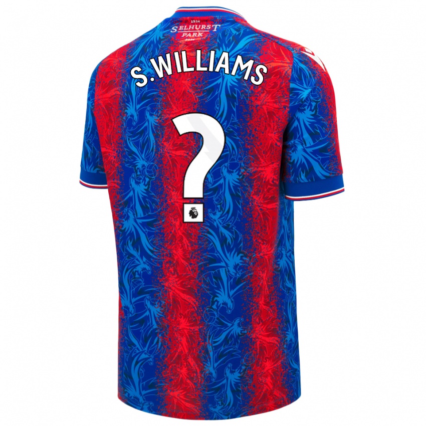 Niño Camiseta Seb Williams #0 Rayas Rojas Y Azules 1ª Equipación 2024/25 La Camisa Chile