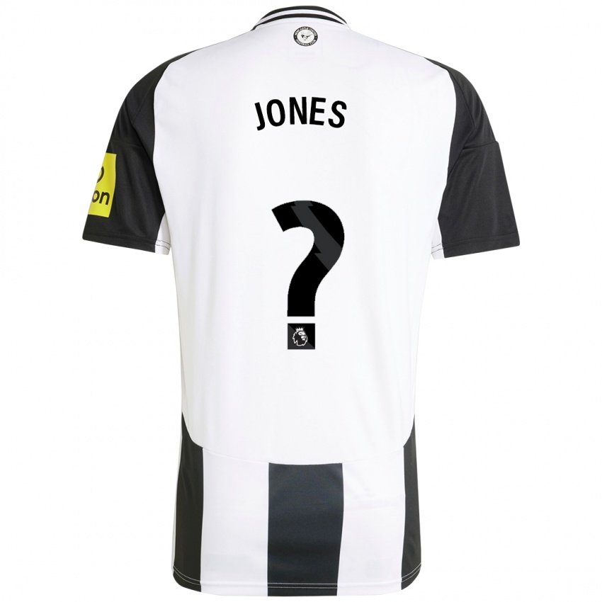 Niño Camiseta Tyler Jones #0 Blanco Negro 1ª Equipación 2024/25 La Camisa Chile