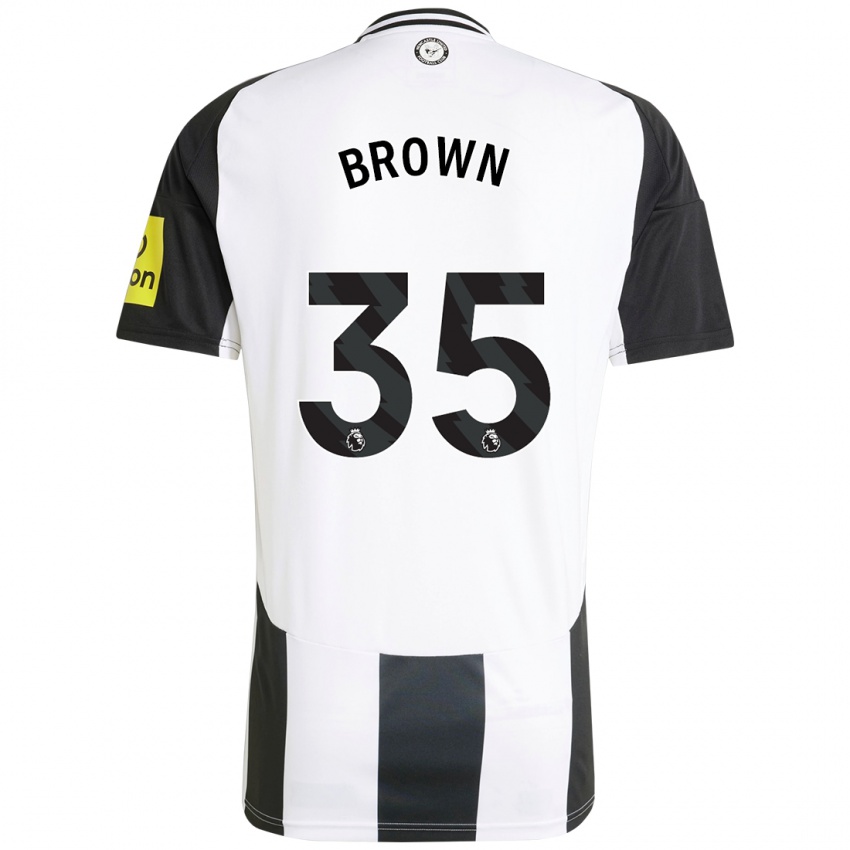 Niño Camiseta Will Brown #35 Blanco Negro 1ª Equipación 2024/25 La Camisa Chile