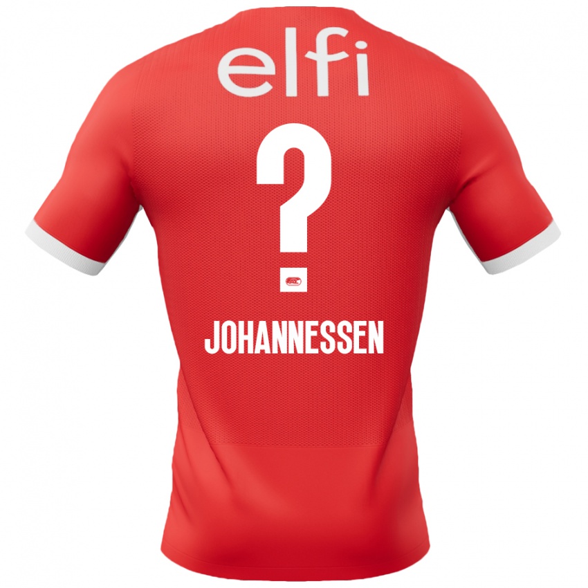 Niño Camiseta Tómas Johannessen #0 Rojo Blanco 1ª Equipación 2024/25 La Camisa Chile