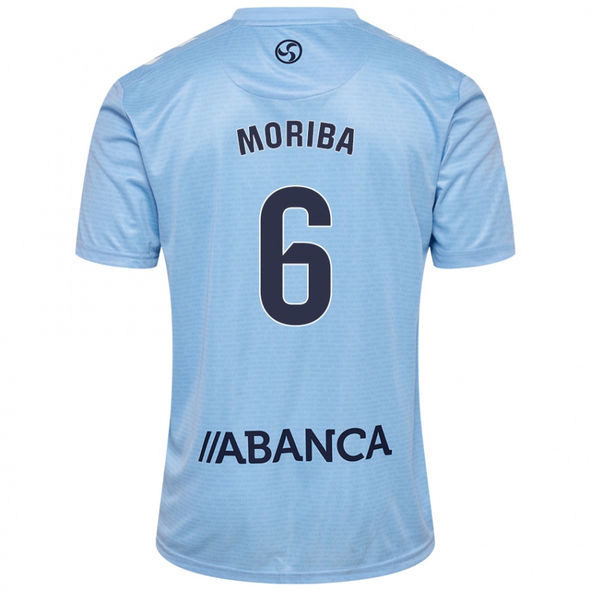 Niño Camiseta Ilaix Moriba #6 Azul Cielo 1ª Equipación 2024/25 La Camisa Chile