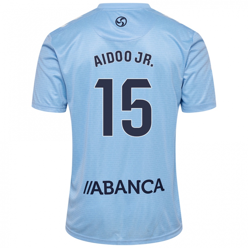 Niño Camiseta Joseph Aidoo #15 Azul Cielo 1ª Equipación 2024/25 La Camisa Chile