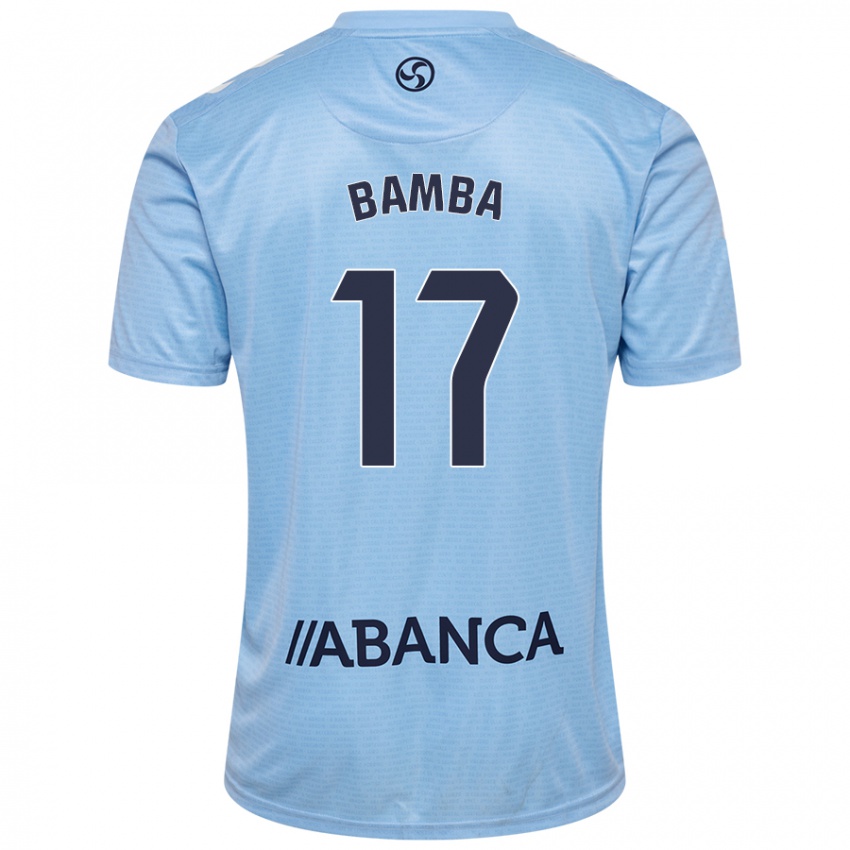 Niño Camiseta Jonathan Bamba #17 Azul Cielo 1ª Equipación 2024/25 La Camisa Chile