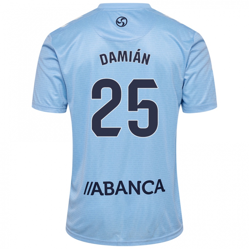 Niño Camiseta Damián Rodríguez #25 Azul Cielo 1ª Equipación 2024/25 La Camisa Chile