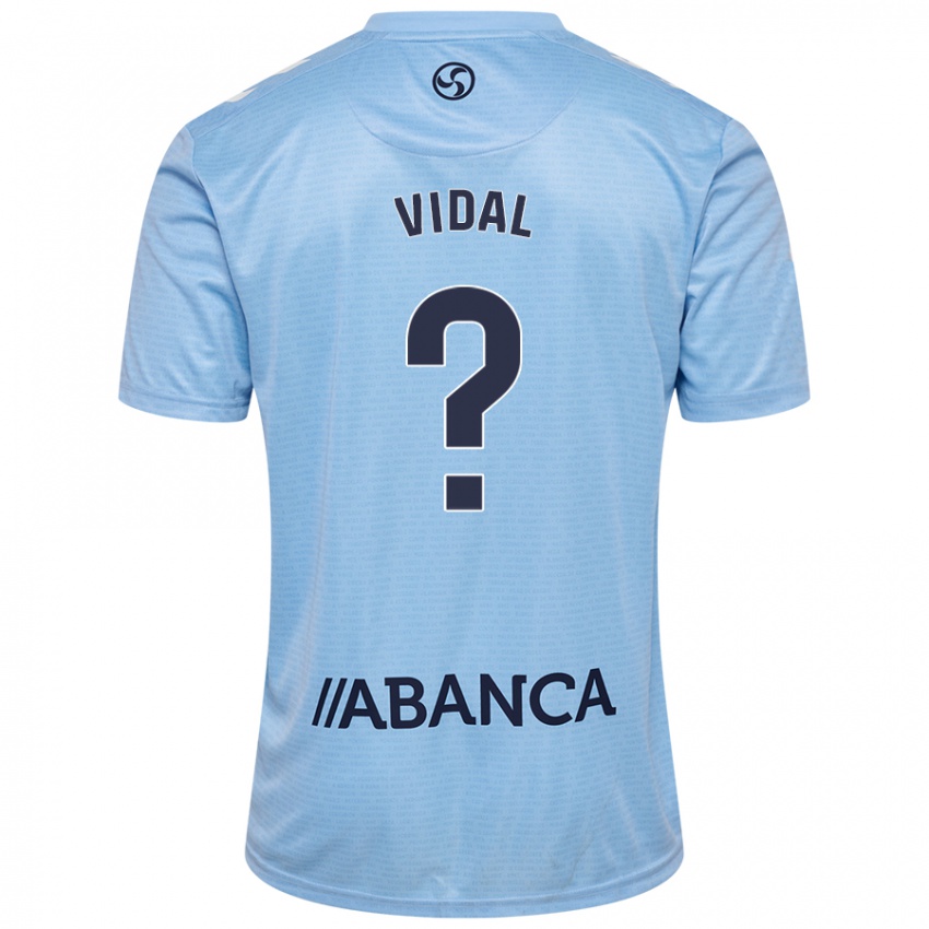 Niño Camiseta Marc Vidal #0 Azul Cielo 1ª Equipación 2024/25 La Camisa Chile