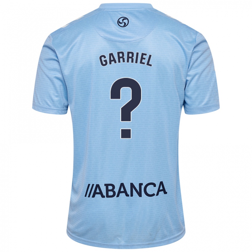 Niño Camiseta Iván Garriel #0 Azul Cielo 1ª Equipación 2024/25 La Camisa Chile