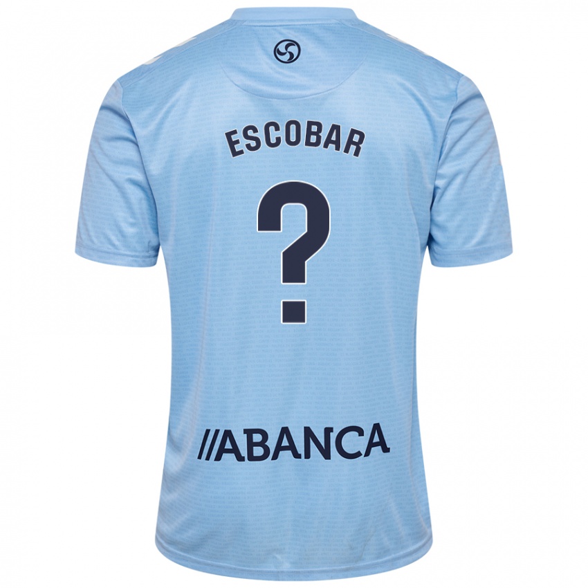 Niño Camiseta Jordi Escobar #0 Azul Cielo 1ª Equipación 2024/25 La Camisa Chile