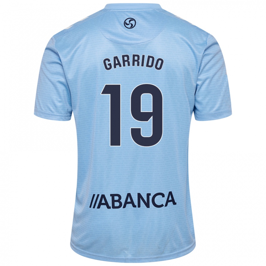 Niño Camiseta Manu Garrido #19 Azul Cielo 1ª Equipación 2024/25 La Camisa Chile