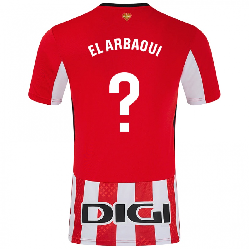 Niño Camiseta Ilyas El Arbaoui #0 Rojo Blanco 1ª Equipación 2024/25 La Camisa Chile