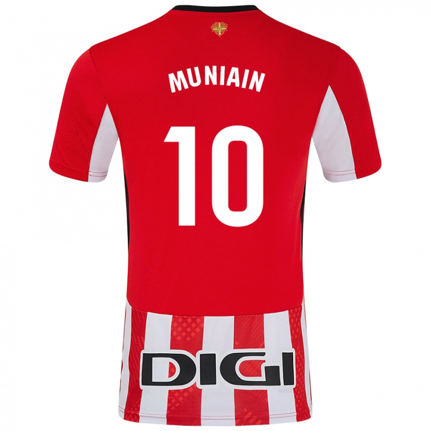 Niño Camiseta Iker Muniain #10 Rojo Blanco 1ª Equipación 2024/25 La Camisa Chile