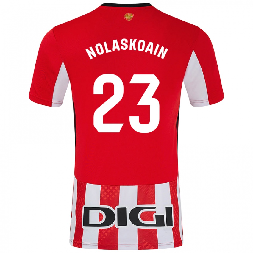 Niño Camiseta Peru Nolaskoain #23 Rojo Blanco 1ª Equipación 2024/25 La Camisa Chile