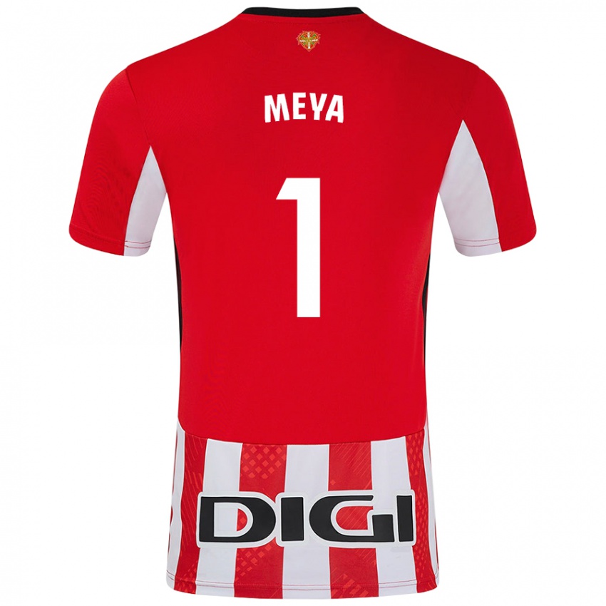 Niño Camiseta Aina Meya Bellot #1 Rojo Blanco 1ª Equipación 2024/25 La Camisa Chile