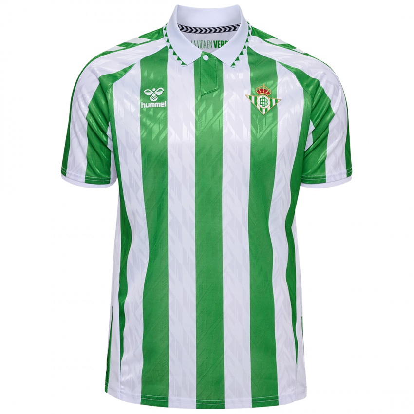 Niño Camiseta Diego Llorente #3 Verde Rayas Blancas 1ª Equipación 2024/25 La Camisa Chile