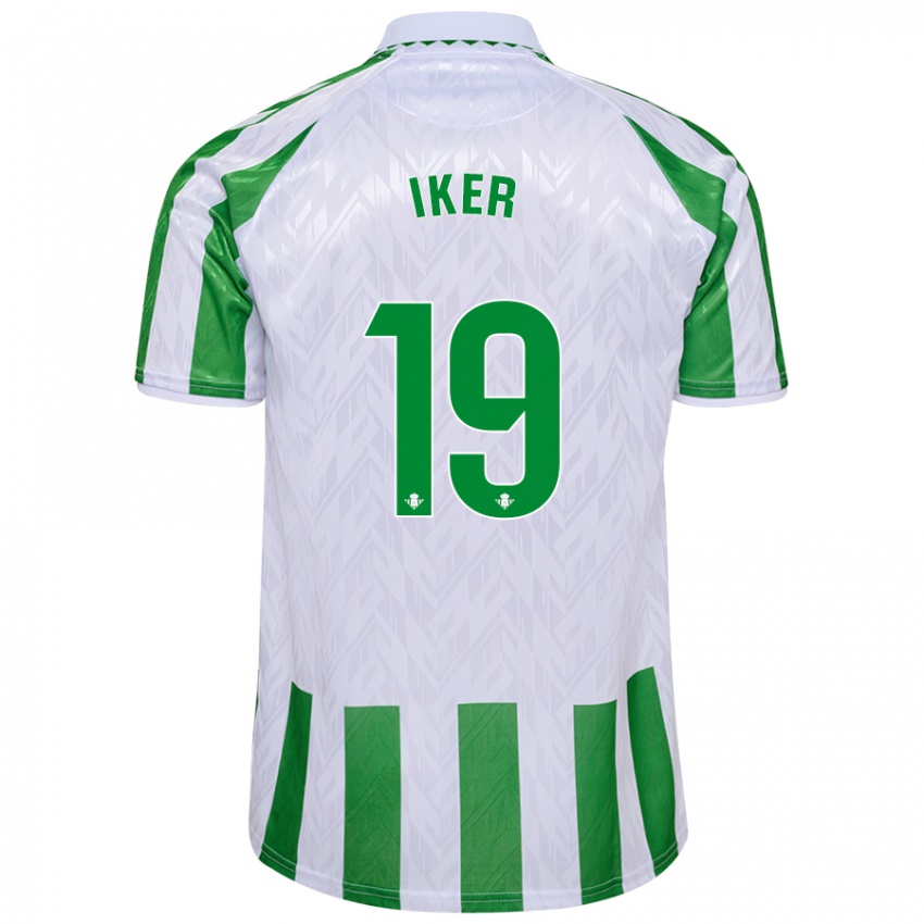 Niño Camiseta Iker Losada #19 Verde Rayas Blancas 1ª Equipación 2024/25 La Camisa Chile