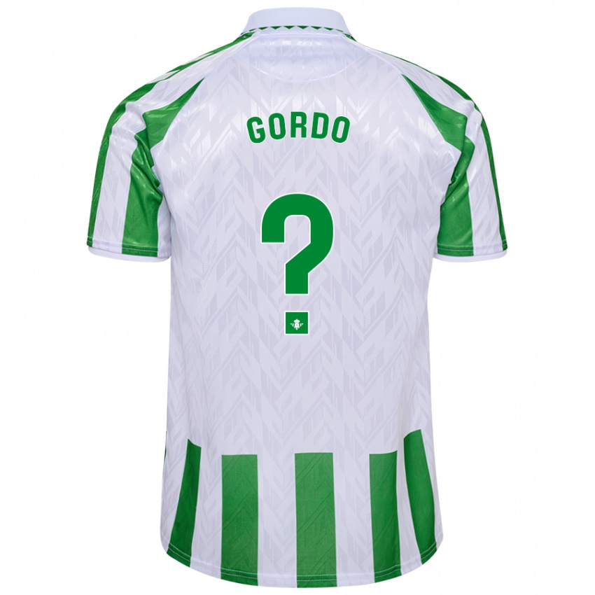 Niño Camiseta Josan Gordo #0 Verde Rayas Blancas 1ª Equipación 2024/25 La Camisa Chile