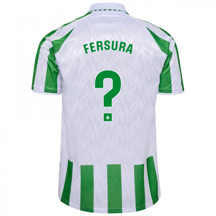 Niño Camiseta João Fersura #0 Verde Rayas Blancas 1ª Equipación 2024/25 La Camisa Chile