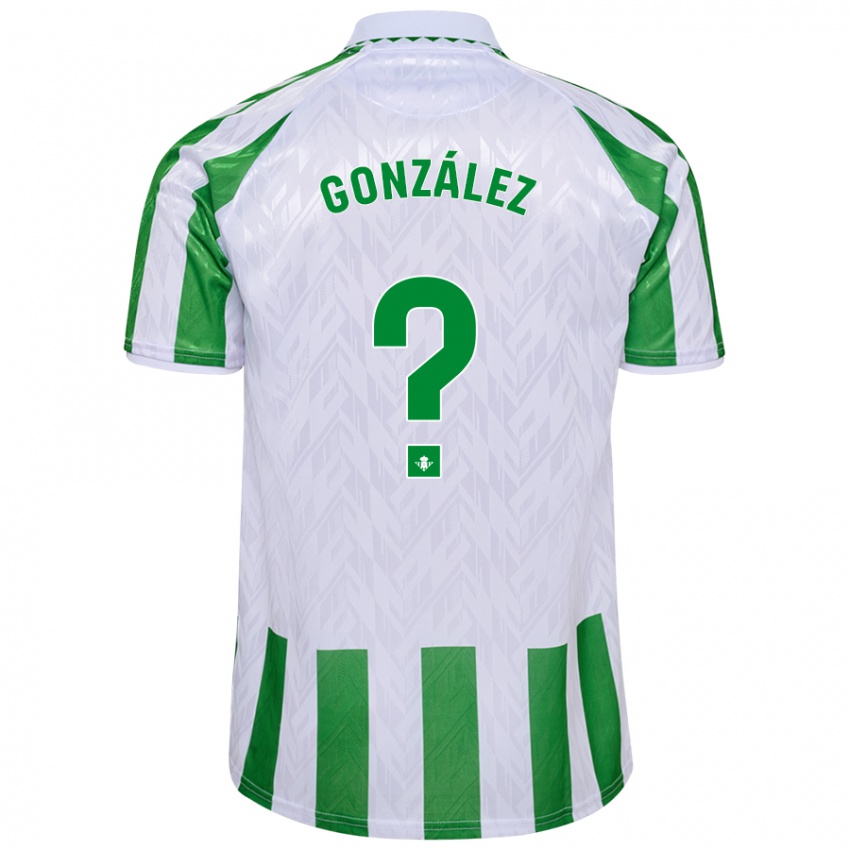 Niño Camiseta Manu González #0 Verde Rayas Blancas 1ª Equipación 2024/25 La Camisa Chile