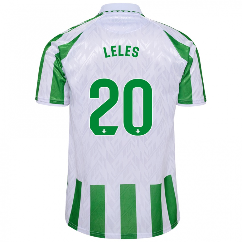 Niño Camiseta María De Los Ángeles Carrión Egido #20 Verde Rayas Blancas 1ª Equipación 2024/25 La Camisa Chile