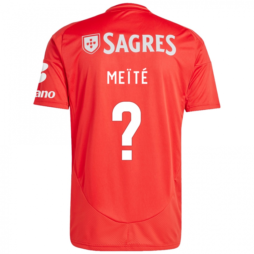 Niño Camiseta Soualiho Meïté #0 Rojo Blanco 1ª Equipación 2024/25 La Camisa Chile