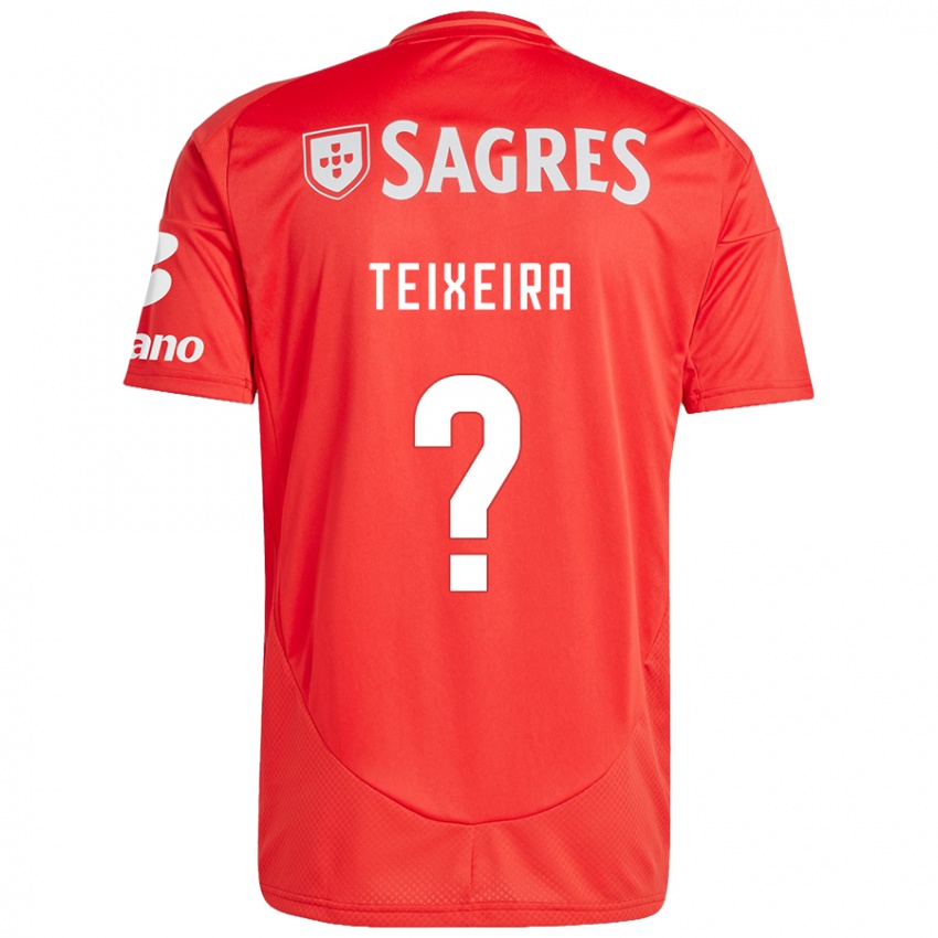 Niño Camiseta Ricardo Teixeira #0 Rojo Blanco 1ª Equipación 2024/25 La Camisa Chile