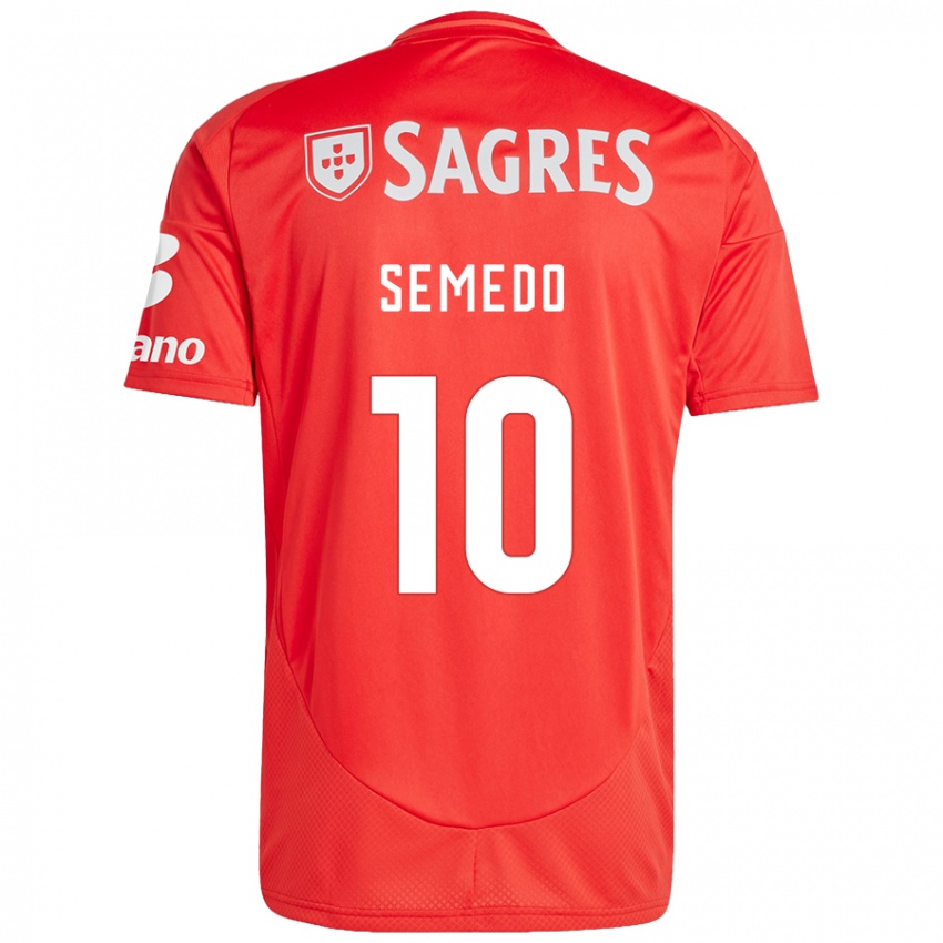 Niño Camiseta Andreson Semedo #10 Rojo Blanco 1ª Equipación 2024/25 La Camisa Chile