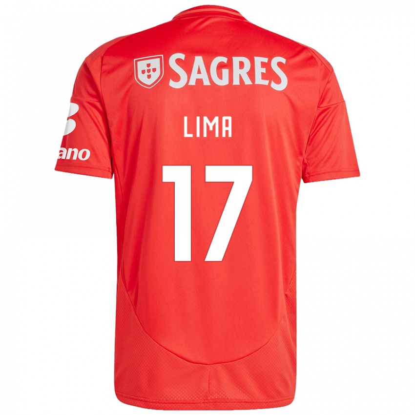 Niño Camiseta Ivan Lima #17 Rojo Blanco 1ª Equipación 2024/25 La Camisa Chile