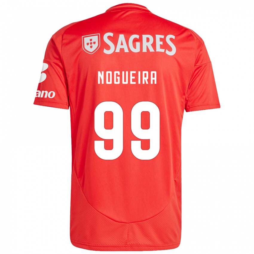 Niño Camiseta Beatriz Nogueira #99 Rojo Blanco 1ª Equipación 2024/25 La Camisa Chile