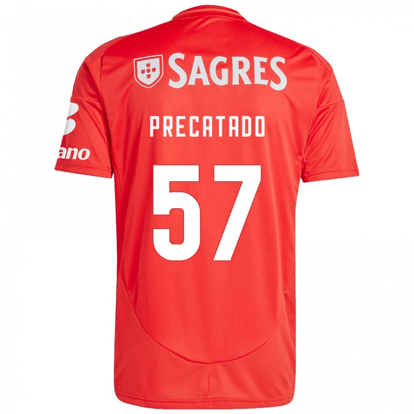 Niño Camiseta Precatado #57 Rojo Blanco 1ª Equipación 2024/25 La Camisa Chile