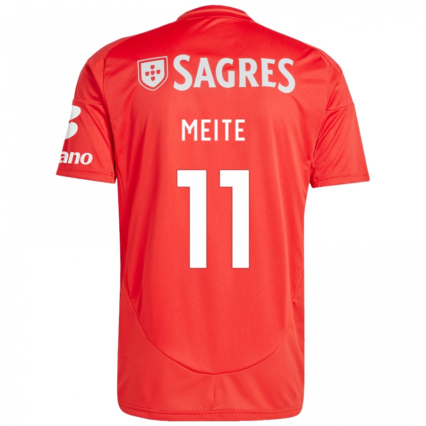 Niño Camiseta Soualiho Meite #11 Rojo Blanco 1ª Equipación 2024/25 La Camisa Chile