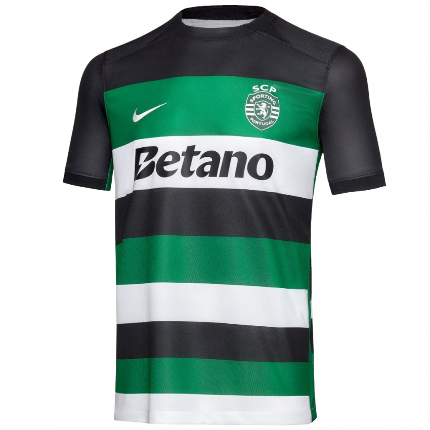 Niño Camiseta Francisco Canário #9 Negro Blanco Verde 1ª Equipación 2024/25 La Camisa Chile