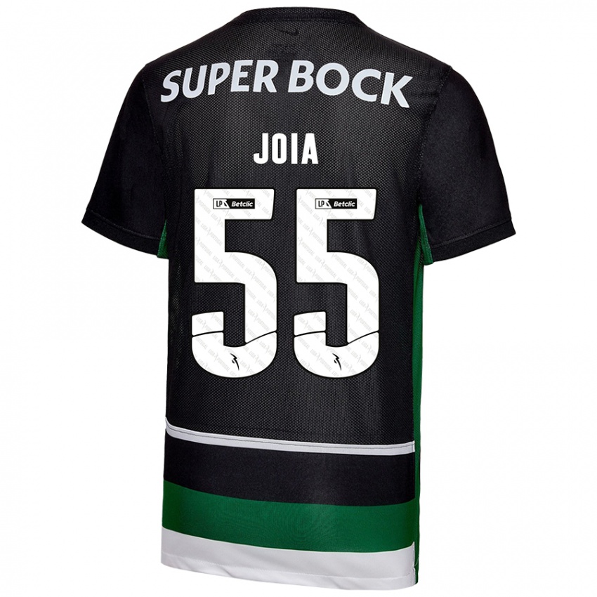 Niño Camiseta Carolina Joia #55 Negro Blanco Verde 1ª Equipación 2024/25 La Camisa Chile