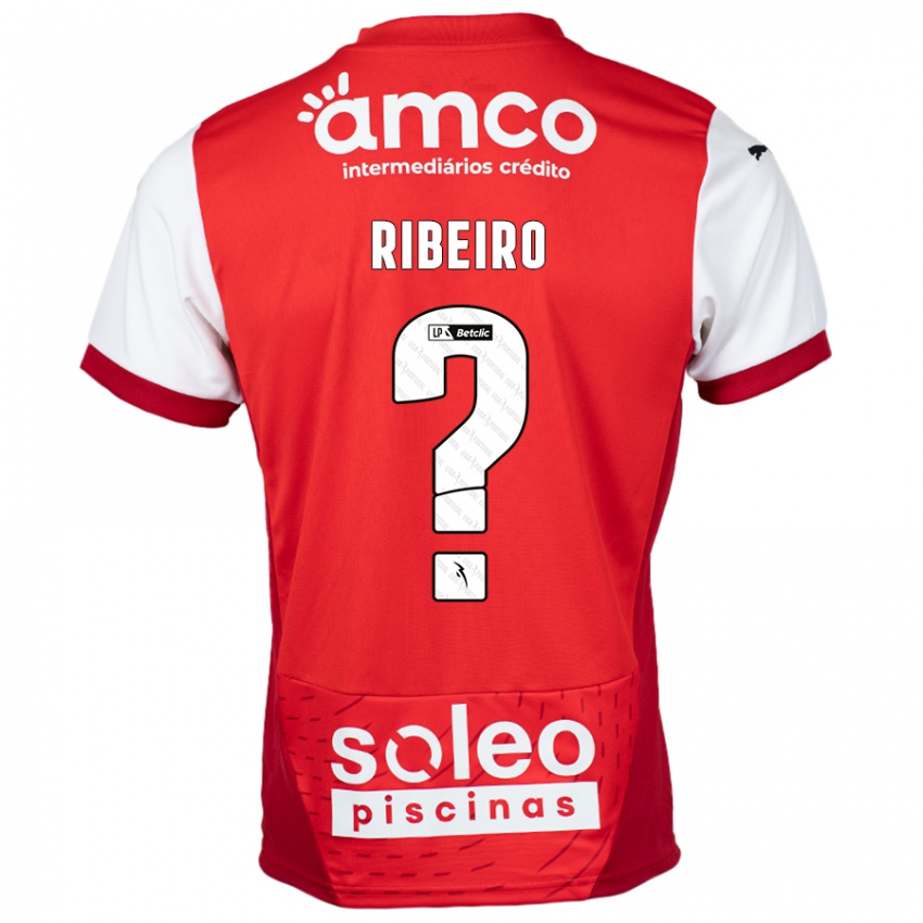 Niño Camiseta Yuri Ribeiro #0 Rojo Blanco 1ª Equipación 2024/25 La Camisa Chile