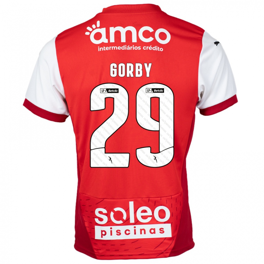 Niño Camiseta Gorby #29 Rojo Blanco 1ª Equipación 2024/25 La Camisa Chile